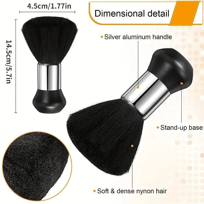 Hairdressing Soft Brush Black Hairdressing Sweeping Neck Hair Cleaning Duster Hair Cutting Brush Barbershop Hair Cut Brush Tools