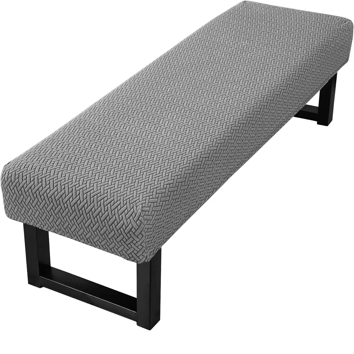 Stretch Jacquard Dining Bench Cover Living Room Anti-Dust Removable Bench Slipcover Washable Bench Seat Protector