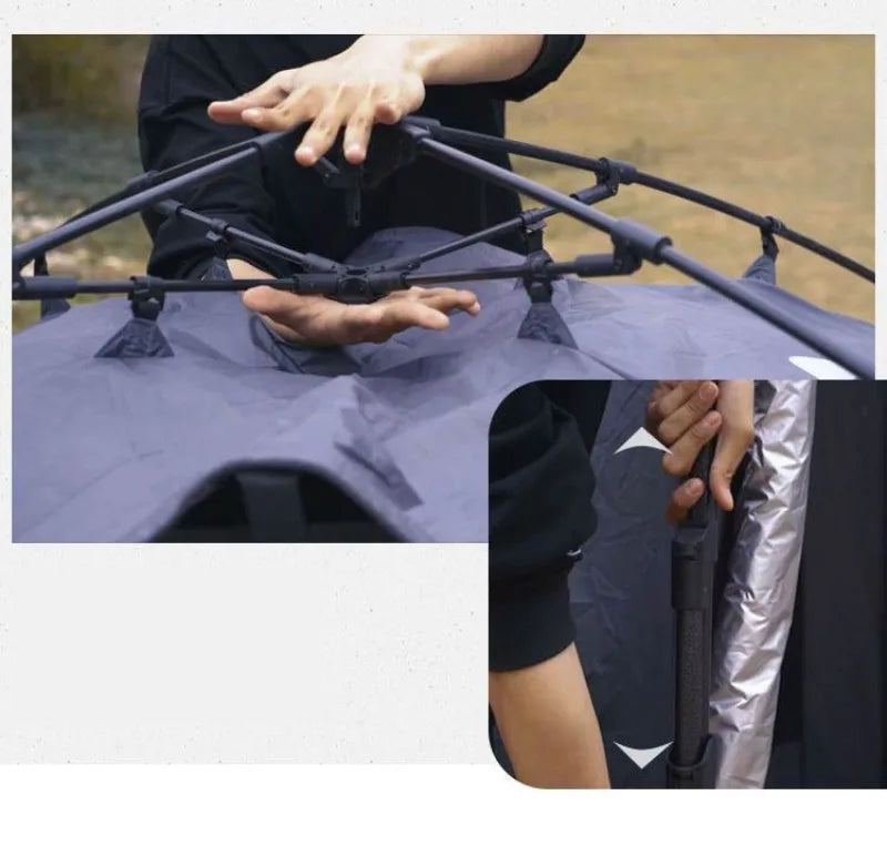 Automatic Speed Opening Single Tent Outdoors Portable Toilet Take Bath Change Clothes Windproof Multifunction Tents Ventilate