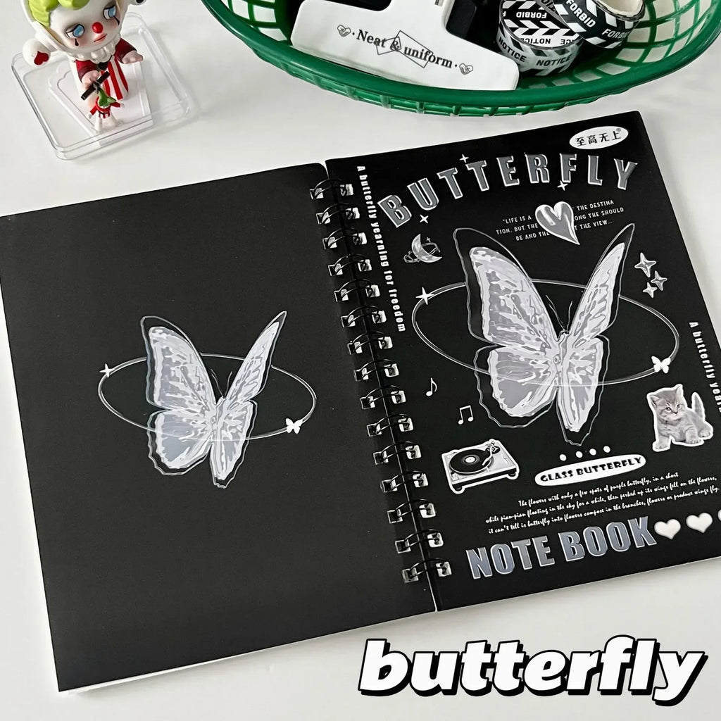 50 sheets/book A5 Horizontal Line Notebook Coil Notebook Paper Student Homework Sketchbook Binder Planner Journal
