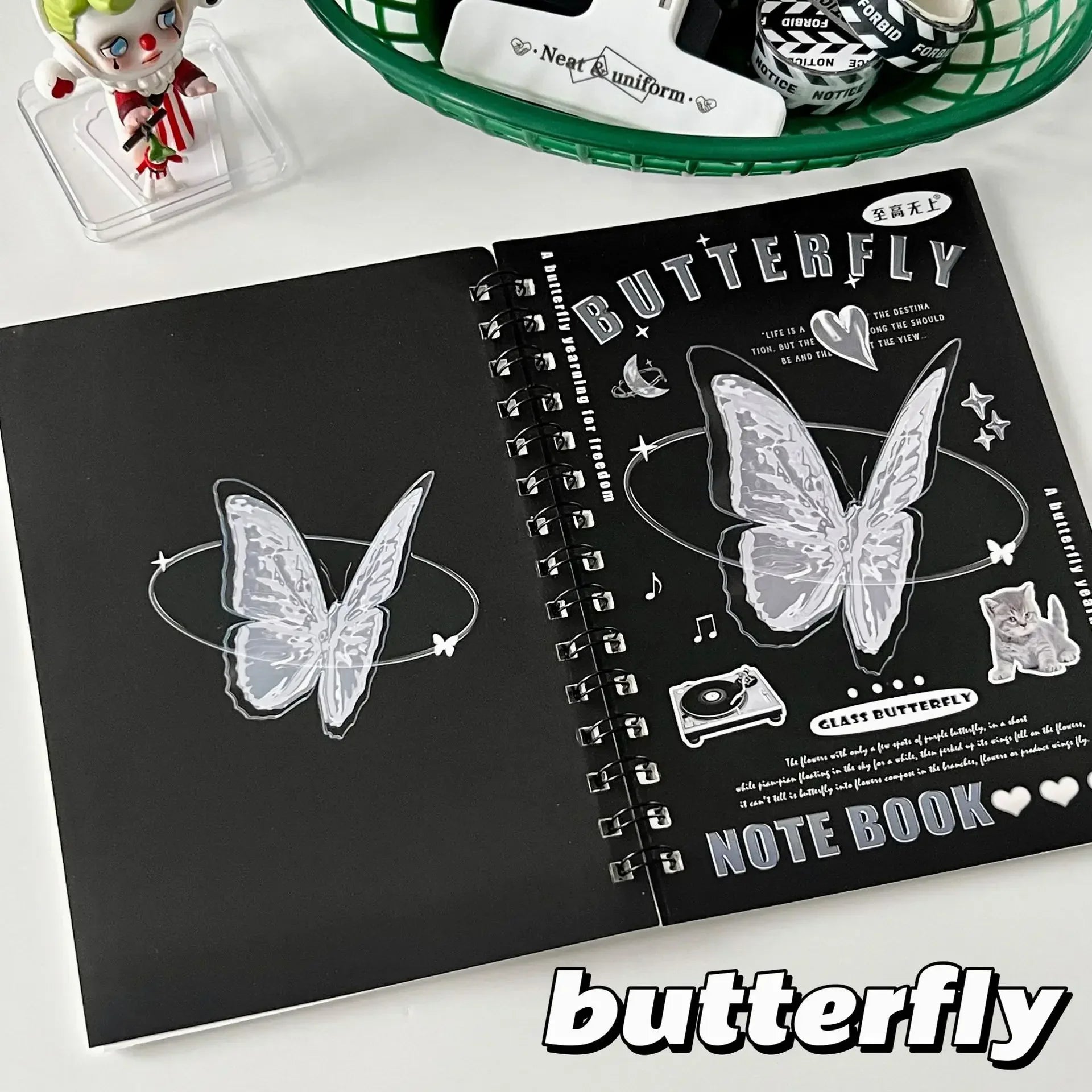 50 sheets/book A5 Horizontal Line Notebook Coil Notebook Paper Student Homework Sketchbook Binder Planner Journal