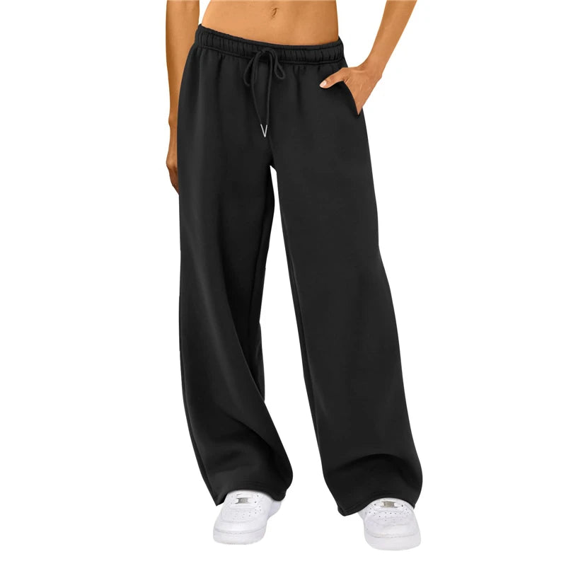 Grey Sweatpants For Women High Waist Sports Pants Fashion Casual Baggy Pants Female Joggers Streetwear Harajuku Trousers
