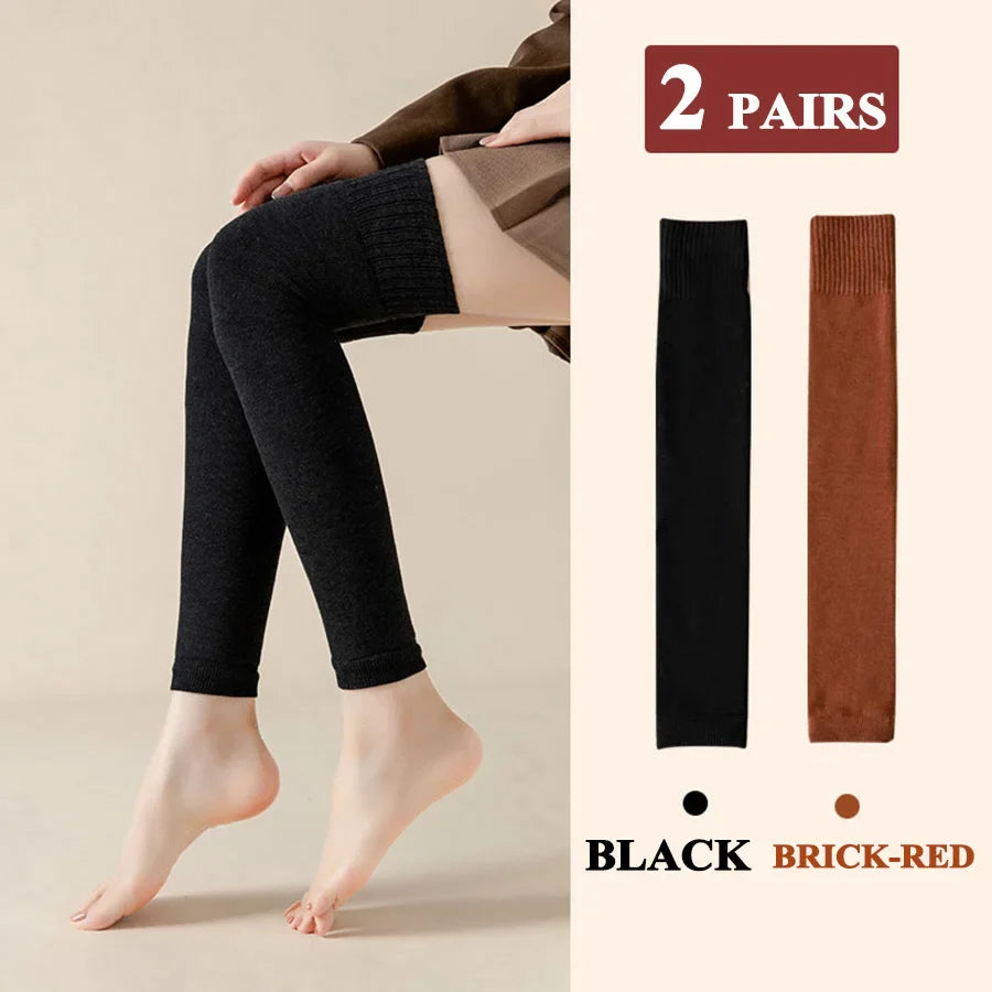 Thick Stockings Women Socks Warm Winter Over Knee High Hold Up Sexy Slim Ladies Girls Halloween Gift 7 Colors 1 Pairs Hot Sale