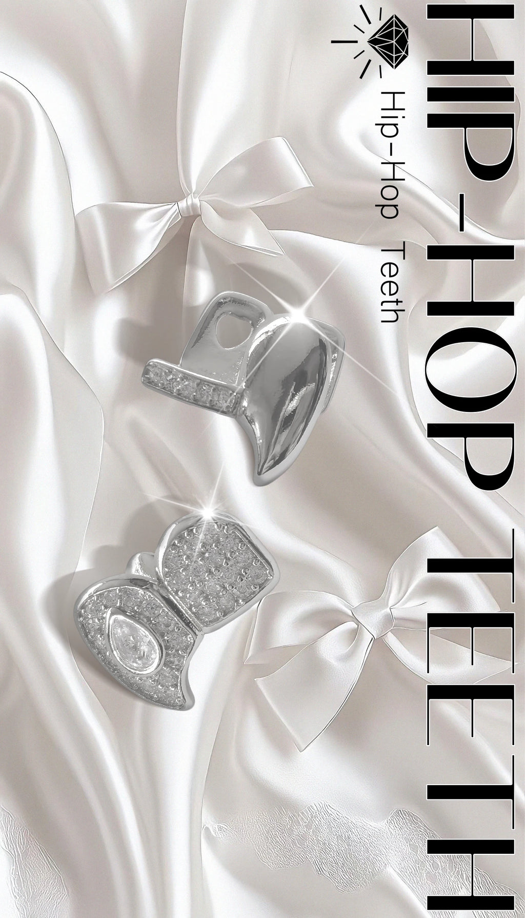 Personalized Fashionable Hip-Hop Three-Piece Tooth Accessories For Men And Women, Suitable For Festivals And Parties.