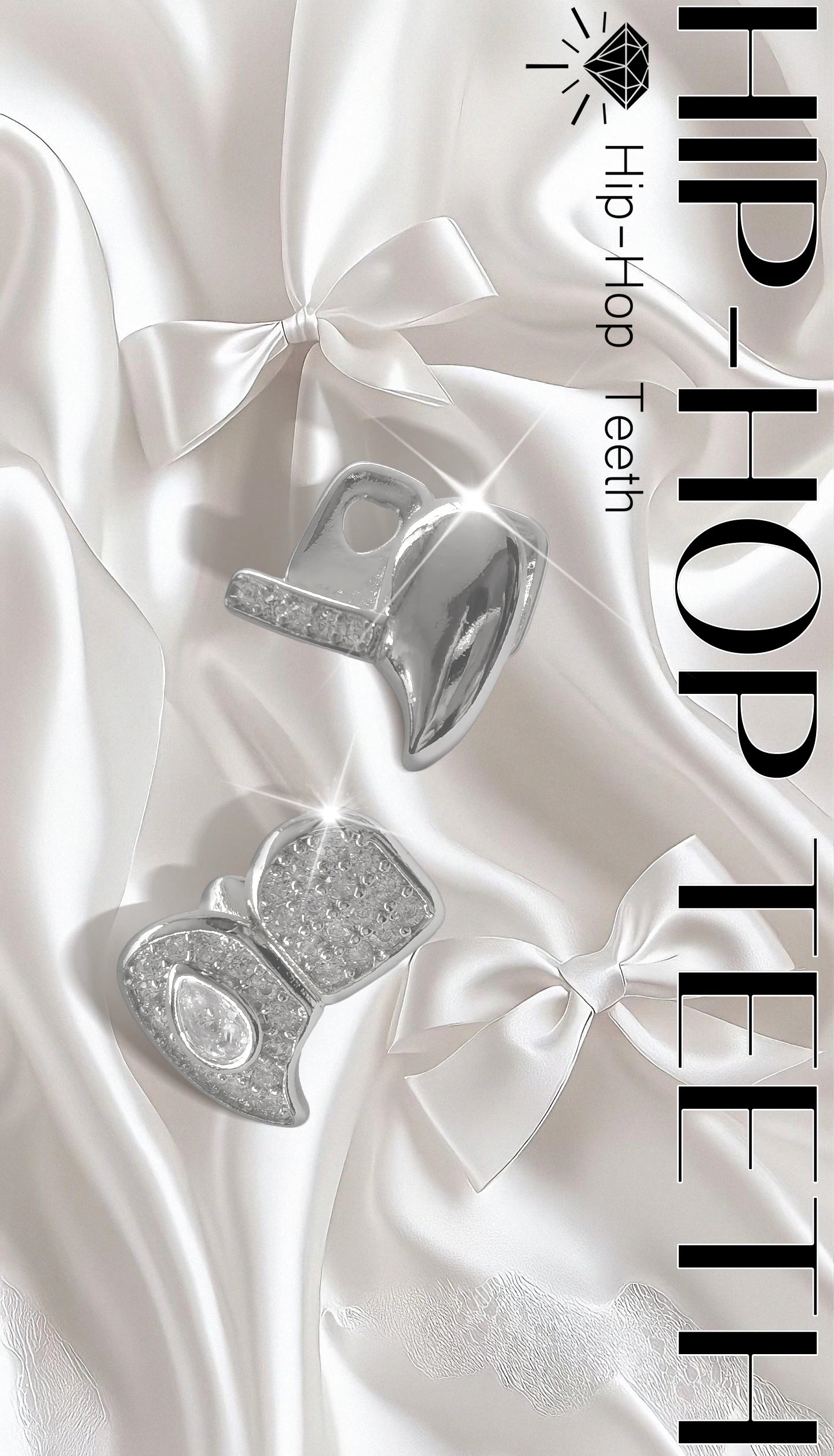 Personalized Fashionable Hip-Hop Three-Piece Tooth Accessories For Men And Women, Suitable For Festivals And Parties.