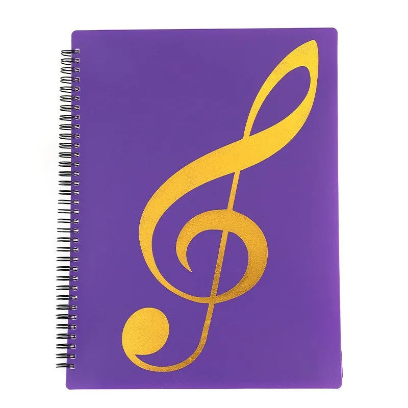 Sheet Music Folder, Folder For Musicians, Band Folder, A4 Letter Size, 30/60 Sleeves, Double Side Or Write On Exposed Pages Outs