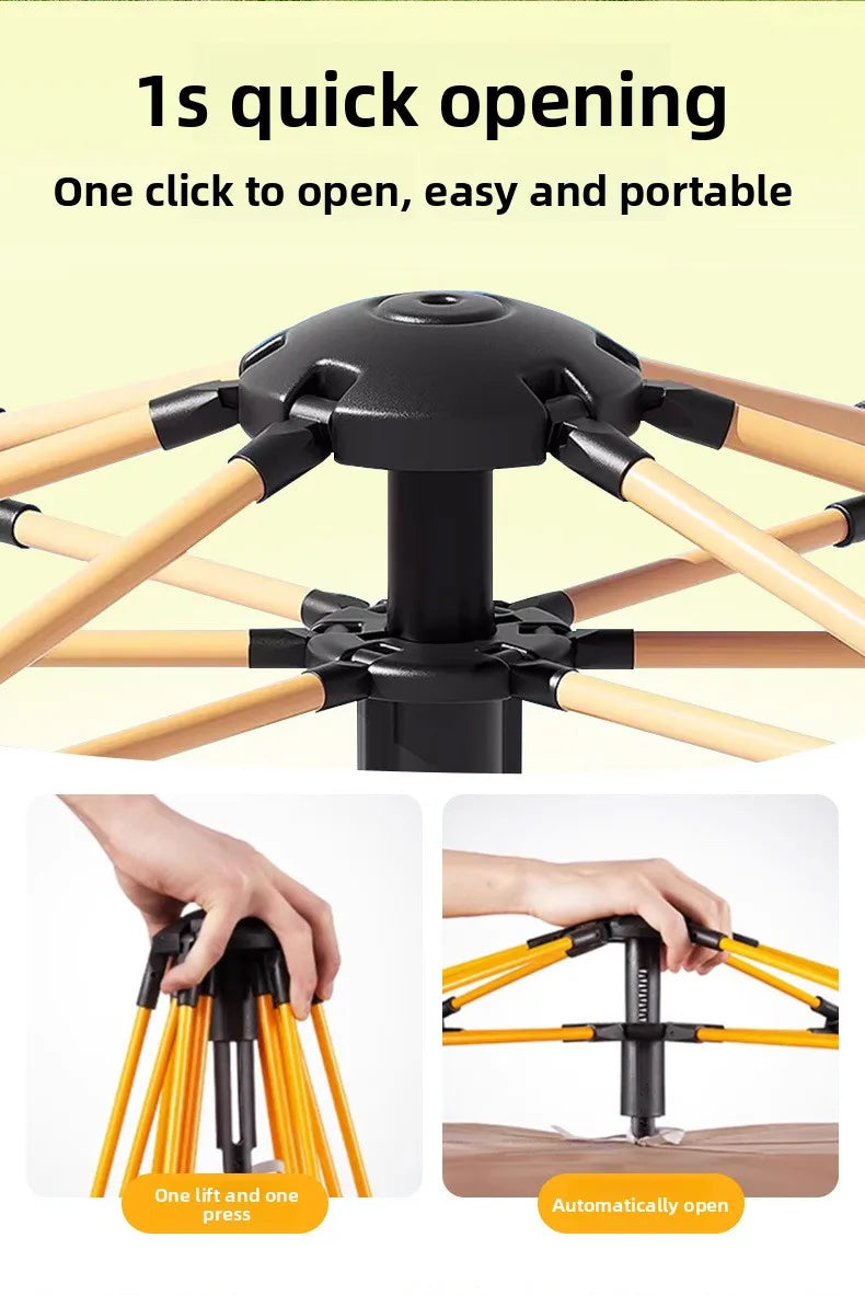 Tent Outdoor Automatic 3-4 People Household Sunscreen Indoor Small House Adult Children's Tent Outdoor Camping Awning