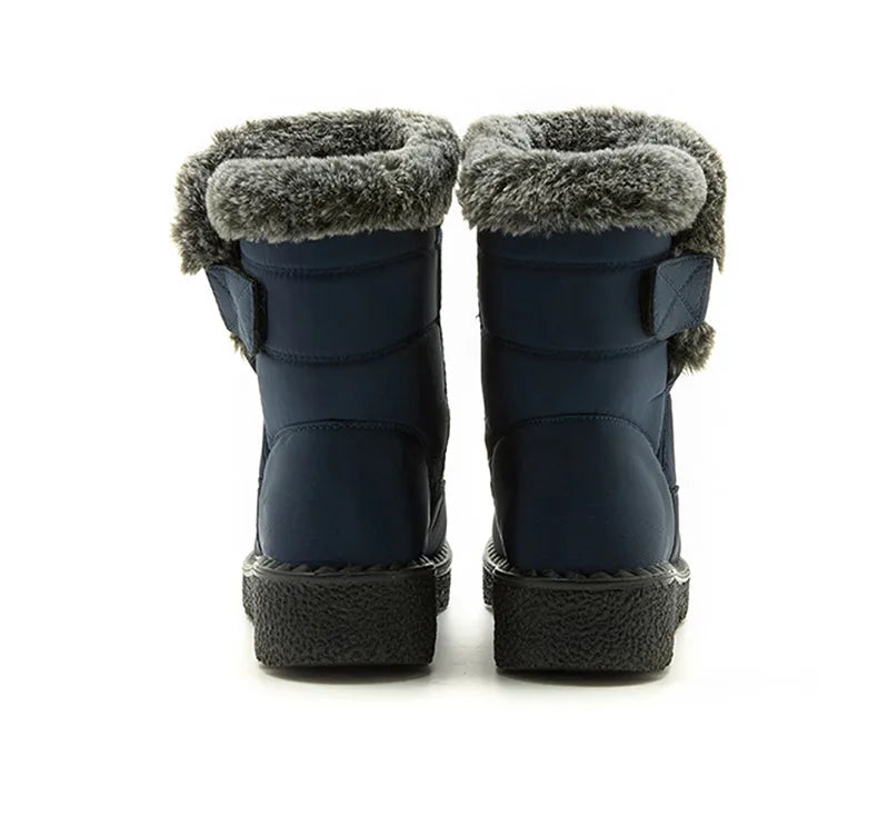 Women's Boots 2025 Trend Winter Shoes For Woman Winter Boots Ankle Low Heels Botas Mujer Waterproof Snow Boots With Fur Shoes