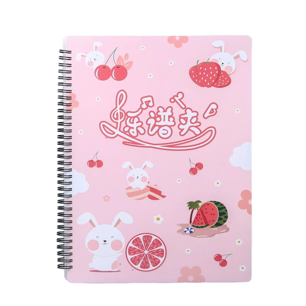 Cover Folder A4 Sheet Music Folder Fashionable Durable Loose Leaf Notebook Creative Waterproof Budget Binder Gift