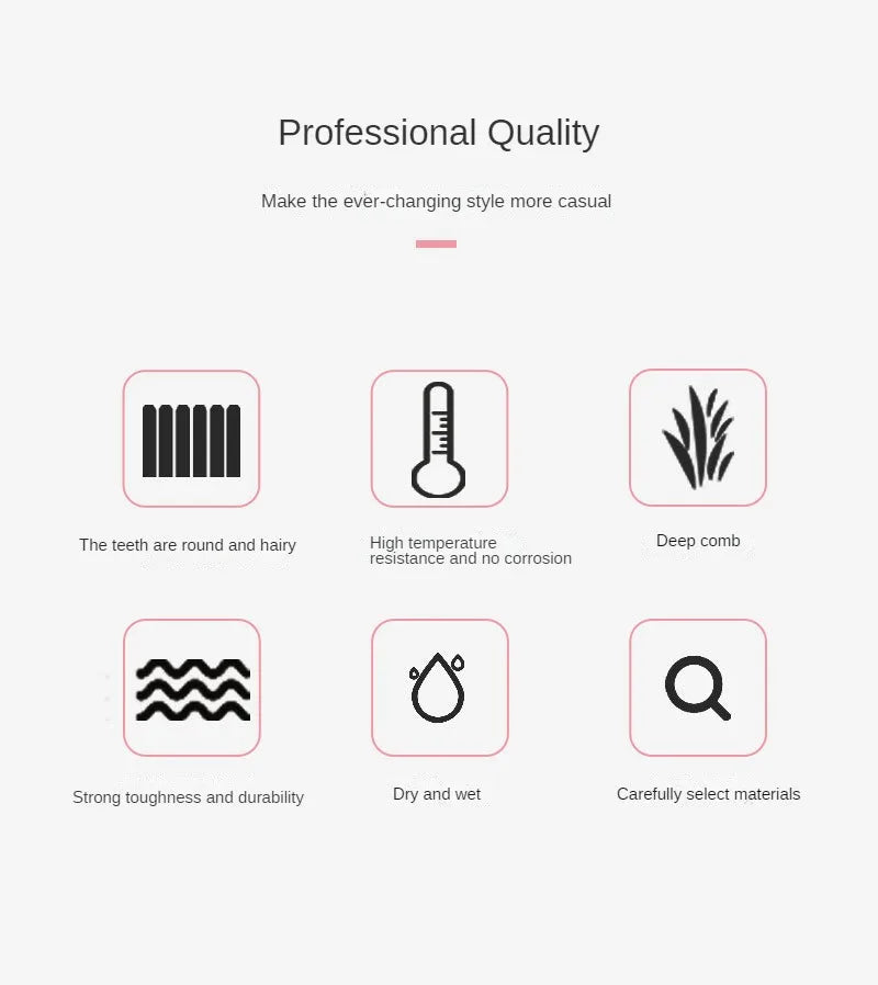 3-10pcs Hair Styling Comb Set Teasing Hair Brush Triple Teasing Comb Rat Tail Combs Edge Brush Hair Tail Tools Braid Tool Loop