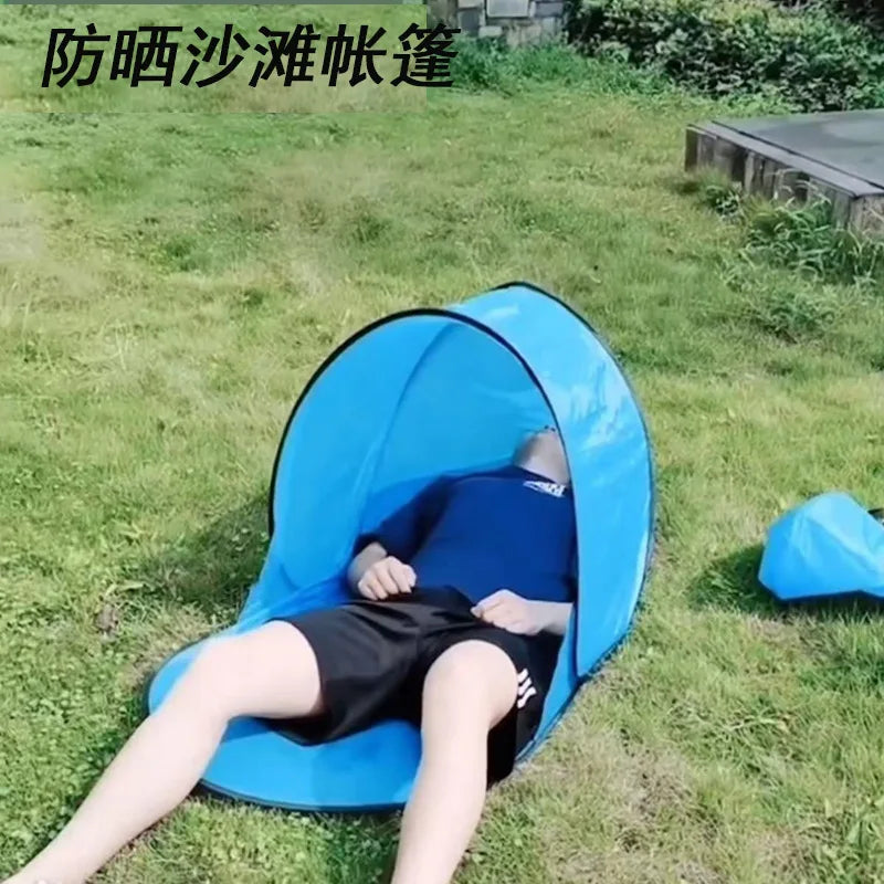 Outdoor tent, lightweight, single-person leisure,quick opening,no need for setup,beach sun protection,shade,camping, back drying