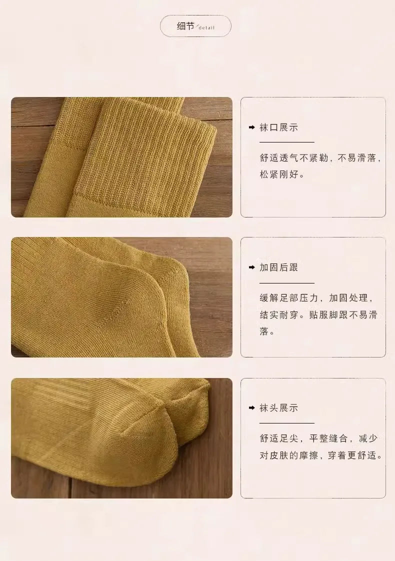 Winter Warm Long Socks Tube Thick High Tube Over Knee Knee-Length Hosiery Socks Terry Solid Color Women Thicken Calf Socking