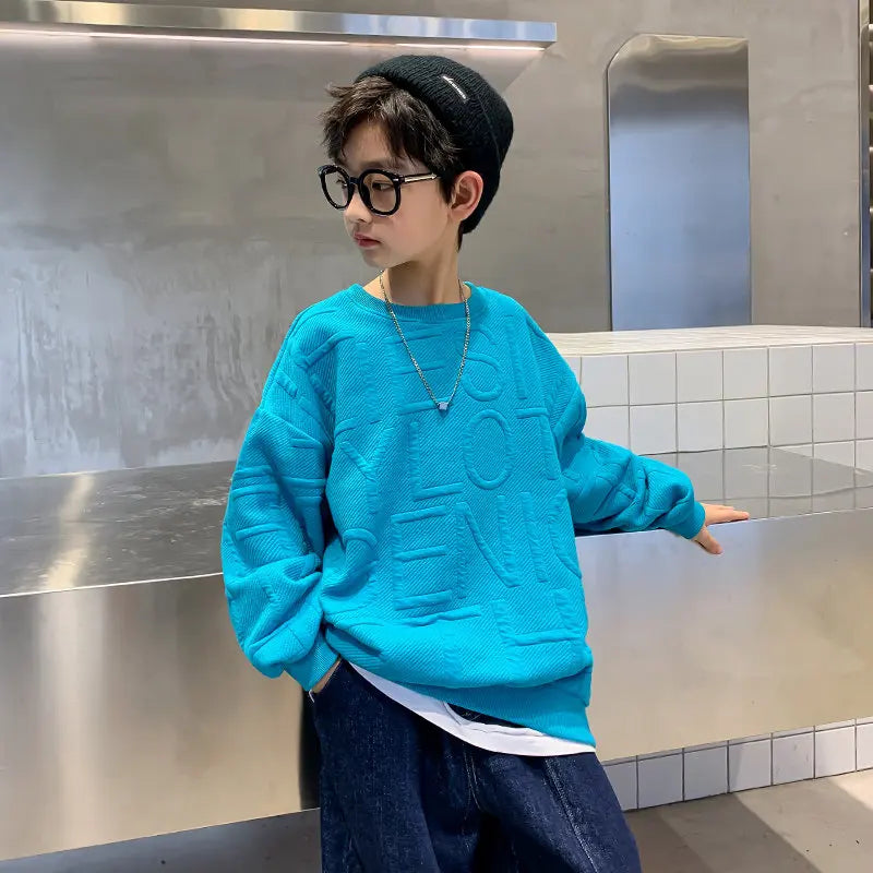 2023 Children Sweatshirts For Boys Cotton Coat Long Sleeve Baby Boy Tops Kids Spring Fall Clothes 5 6 7 8 9 10 11 12 13 14Years