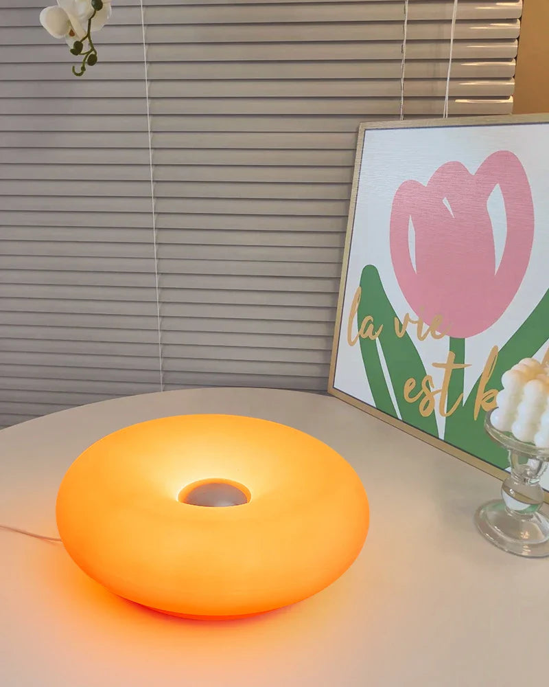 Bauhaus donut table lamp USB plug bedroom bedside decorative light living room dining room ambient light