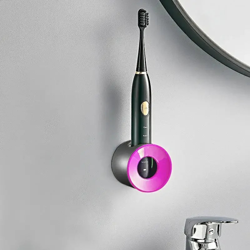 Bathroom Toothbrush Holder Wall Mount Bathroom Organizer Double Single Hole Self Adhesive Tooth Brush  Accessories Space Saving