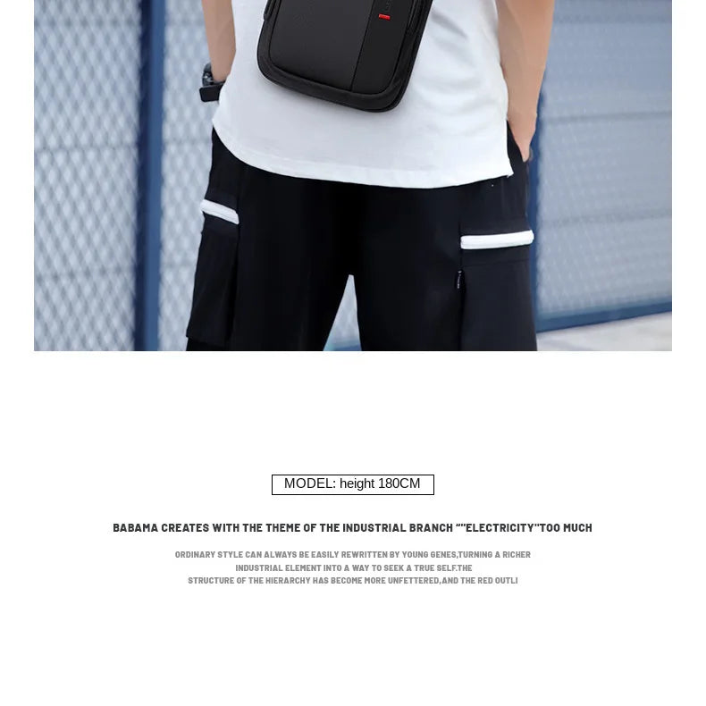 GOLF Cross Bag Man Nylon Shoulder Boston Crossbody Bags Men Mini Sling Messenger Cell Phone Waterproof Pouch Oxford Compartments