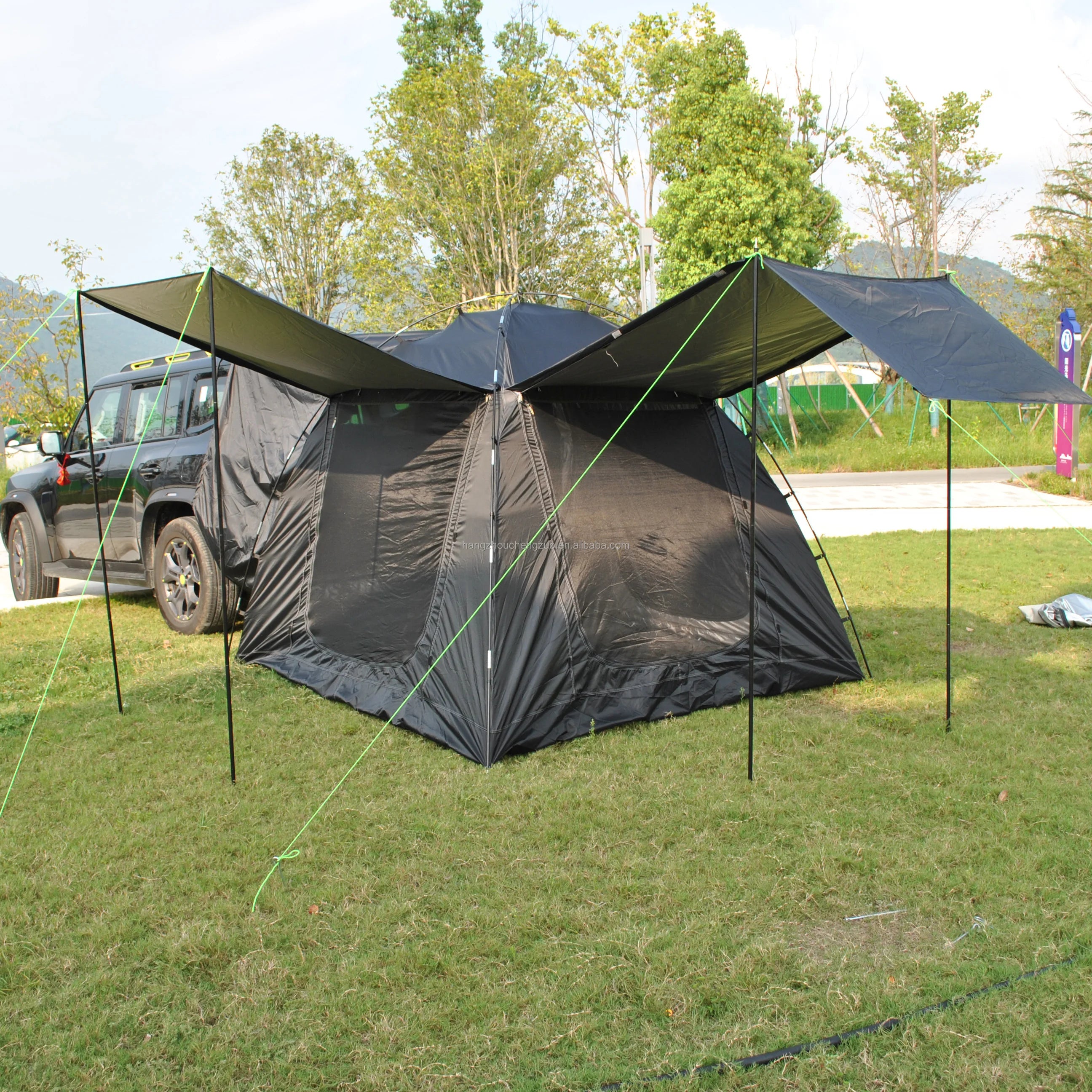 Tent for Camping, 6-Person Car Camping  Tailgate Tent for Outdoor, Easy Set up with Canopy