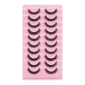 NEW 10Pairs 3D Mink Lashes russian strip lash Dramatic False Eyelashes Faux Cils Makeup Wholesale Fake Eyelash Extension