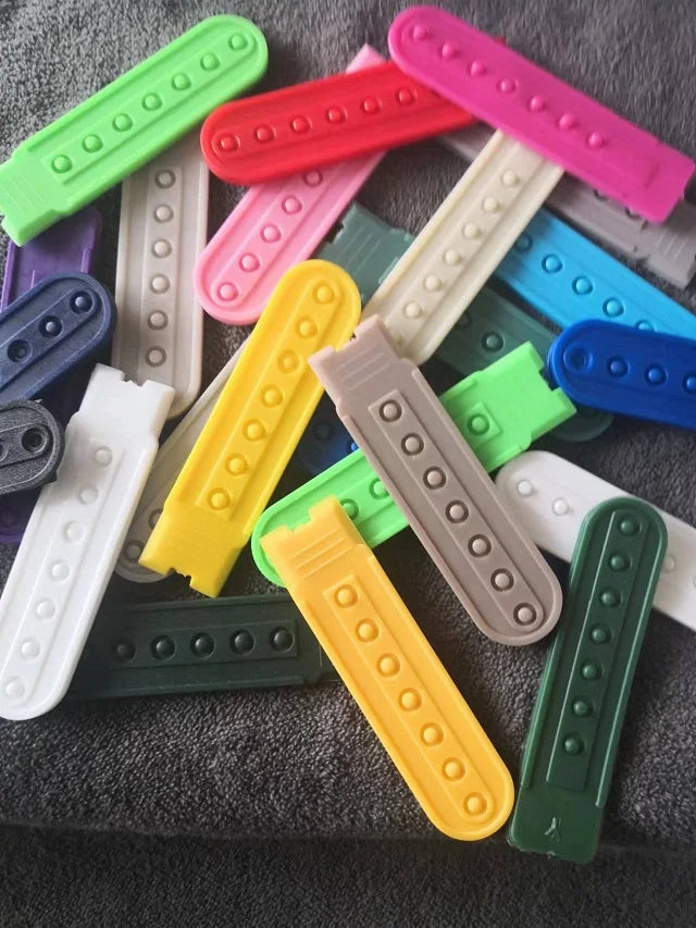1 Pair Colorful Snapback Hats Replacement Strap - 6 Colors Plastic Fastener Baseball Cap Extender Snap Rich Colors