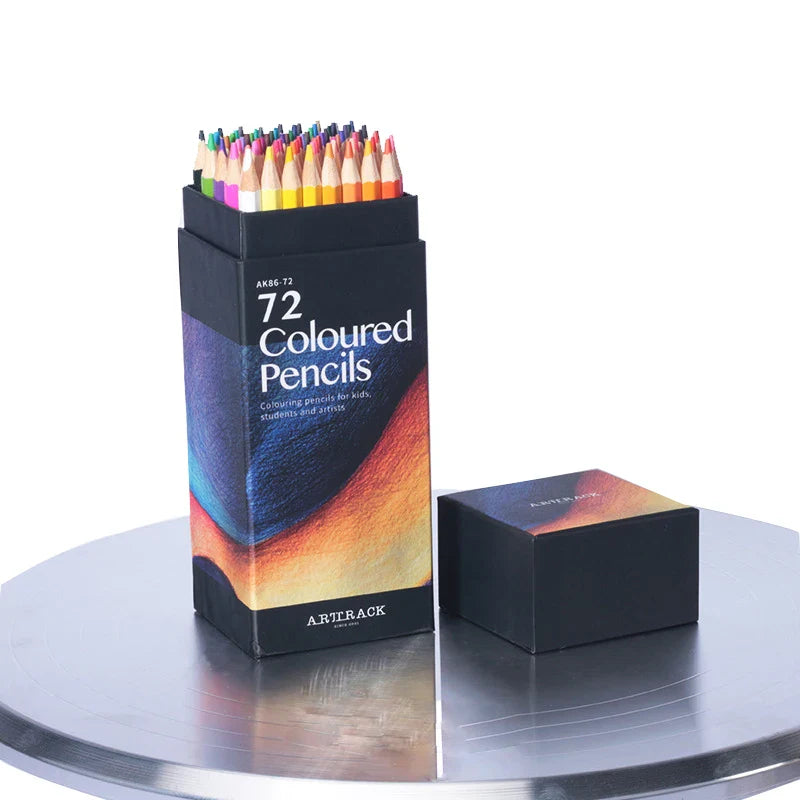 Wood Watercolor Pencil 12/24/36/48/72 Colors Professional Oil Water Soluble Colored Pencils For Draw Sketch School Art Supplies