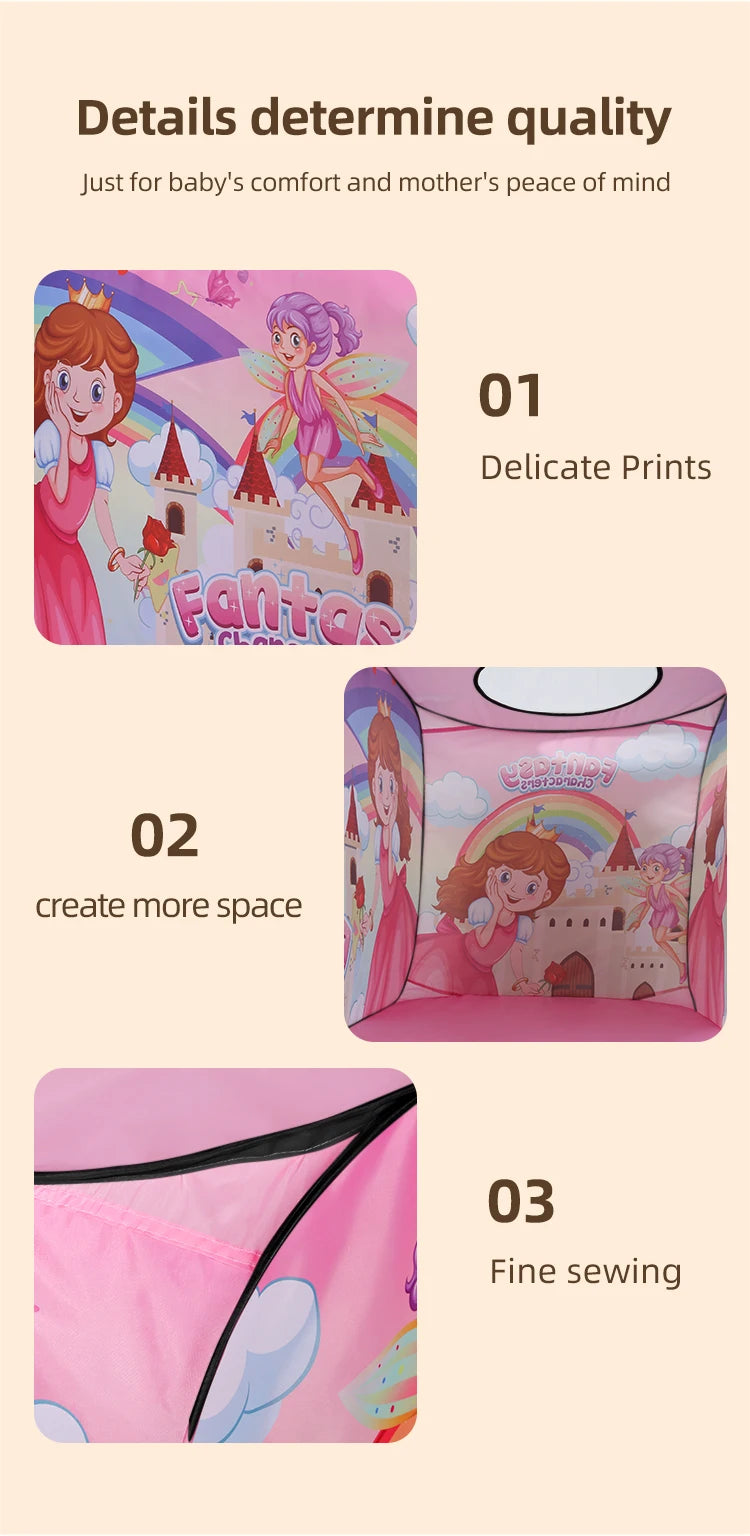 Children's Tent Game House Indoor and Outdoor No Installation Kindergarten Foldable Family Toy House