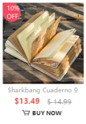 Sharkbang 10pcs A4 Binder Sleeves 7 Holes Postcards Sticker Organizer 11 Designs PP Refill Ring Bags Stationery Accessories