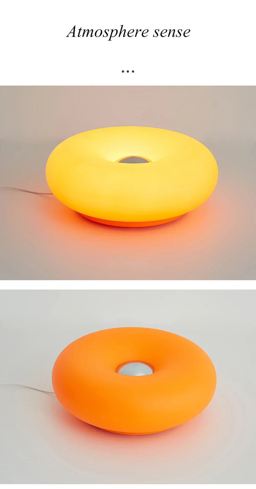 Bauhaus donut table lamp USB plug bedroom bedside decorative light living room dining room ambient light