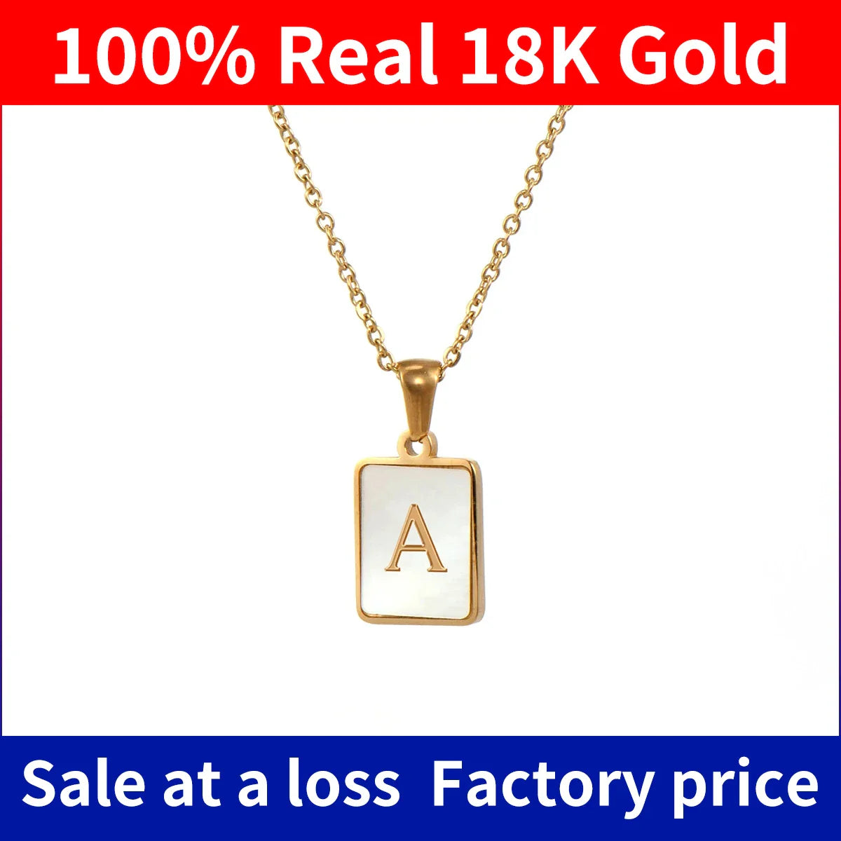 Szjinao 26 Letters Necklace 18k Gold 100% Real With Certificate Pendant For Women AU750 Unique Jewelry Luxury Birthday Gift Sale