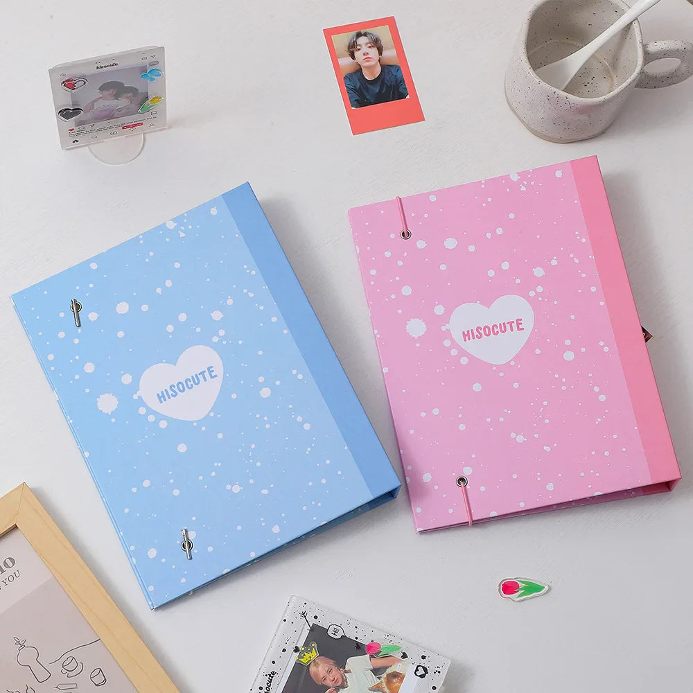 SKYSONIC New Arrival A5 Ring Notebook Jounral Cover INS Bandage Photocards Binder Collect Book Photo Cards Organzier Stationery