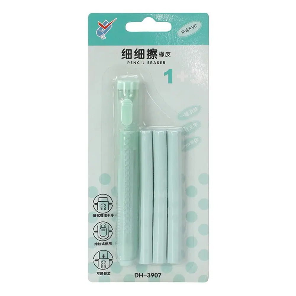 Creative with Replaceable Core Push-out Eraser Push-out Type Retractable Pencil Wiping Tool Correction Tool Home/Office