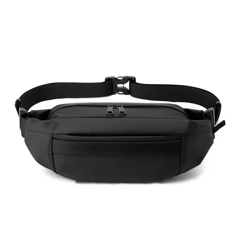 Quality Nylon Chest Pack Fashion Business Men Waist Bag 2024 New Male Fanny Pack Phone Bag Leisure Travel Shoulder Crossbody Bag