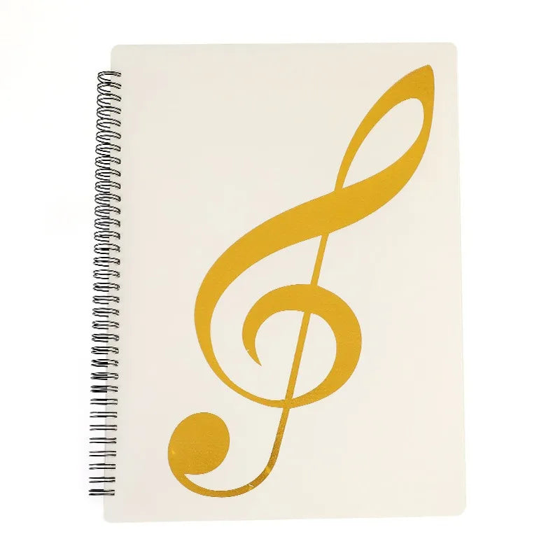 Sheet Music Folder, Folder For Musicians, Band Folder, A4 Letter Size, 30/60 Sleeves, Double Side Or Write On Exposed Pages Outs