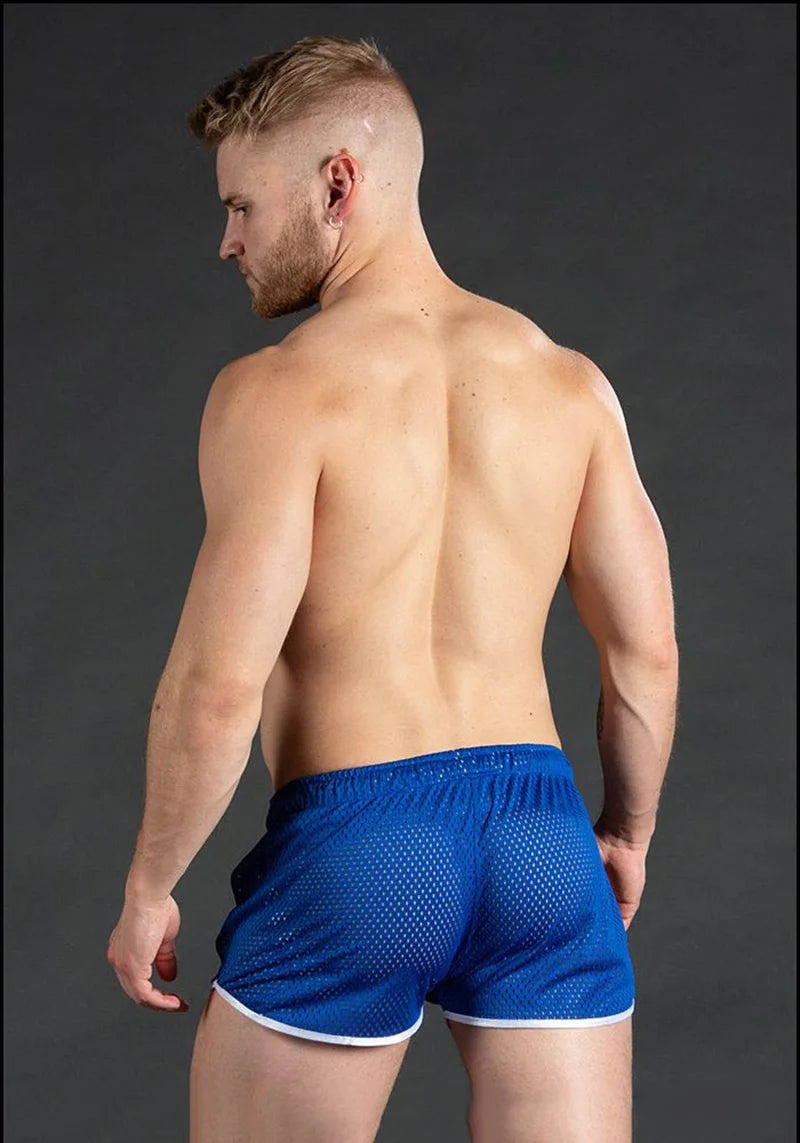 Men's sweatpants hole dry breathable sexy beach outdoor casual three-quarter pants（MNDK-05)