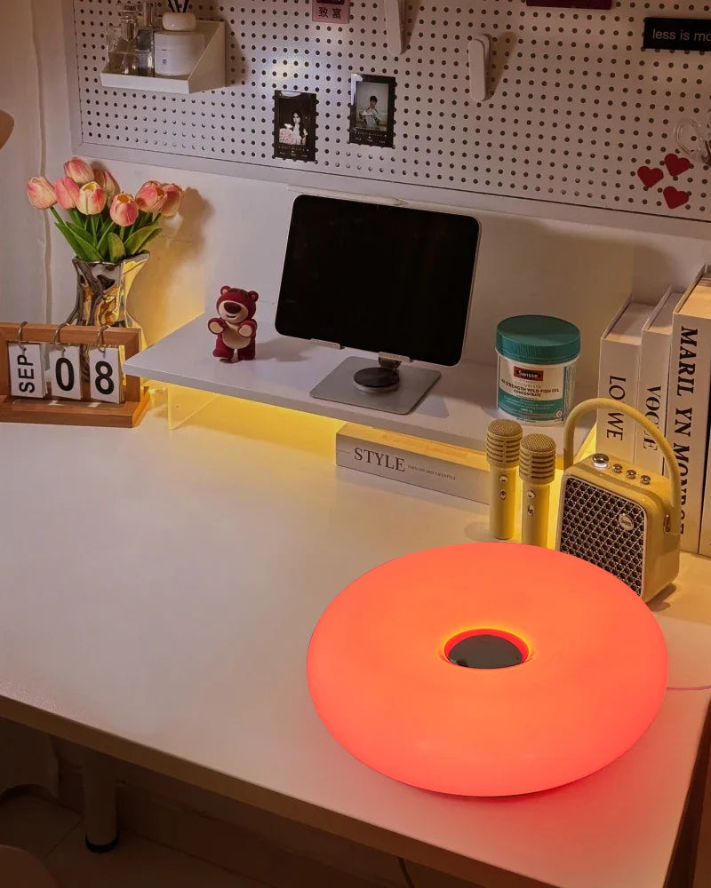 Bauhaus donut table lamp USB plug bedroom bedside decorative light living room dining room ambient light