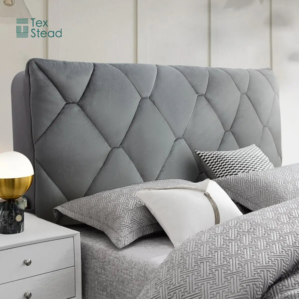 Bed Headboard Cover Stretch Thickened Large Rhombus Slipcover Covers Dustproof Bed Head Protector Cover Bed Board Cover