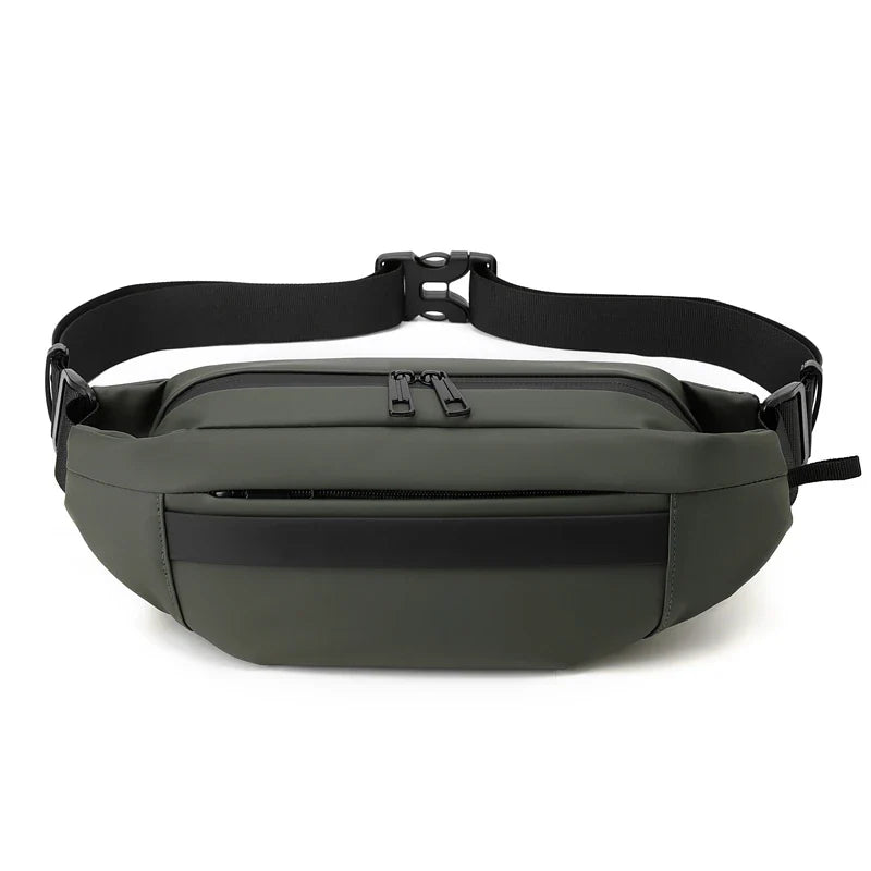 Quality Nylon Chest Pack Fashion Business Men Waist Bag 2024 New Male Fanny Pack Phone Bag Leisure Travel Shoulder Crossbody Bag
