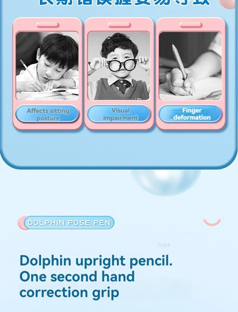 Cute Dolphin 2mm Mechanical Pencils Set Carpenter Drafting HB Pencil 2.0 mm for Drawing Writing Sketching Kawaii School Supplies