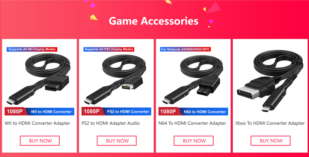 N64 to HDMI Converter Adapter HDMI Cable for N64/GameCube/SNES Video Cable 1M Male to male 1080P Nintendo64 to HDMI Converter