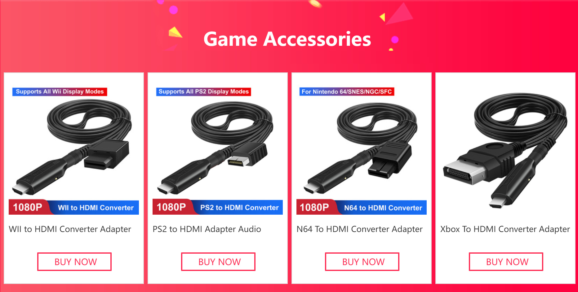 N64 to HDMI Converter Adapter HDMI Cable for N64/GameCube/SNES Video Cable 1M Male to male 1080P Nintendo64 to HDMI Converter