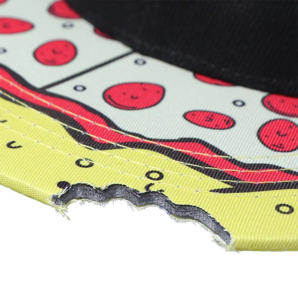 Snapback Hat Eye Pizza Baseball Cap Letter Embroidery Sunscreen Sun Hat Hip-hop Korean Style Peaked Cap Sports