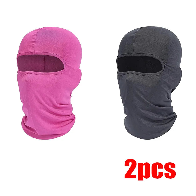 1/2pcs Ski Mask for Men Full Face Mask Balaclava Black Ski Masks Covering Neck Gaiter