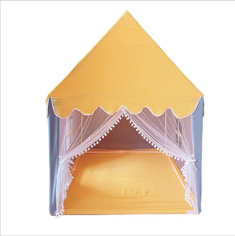 Portable Children's Tent Folding Kids Tents Tipi Baby Play House Large Girls Pink Princess Castle Child Room Decor Play Tent Toy