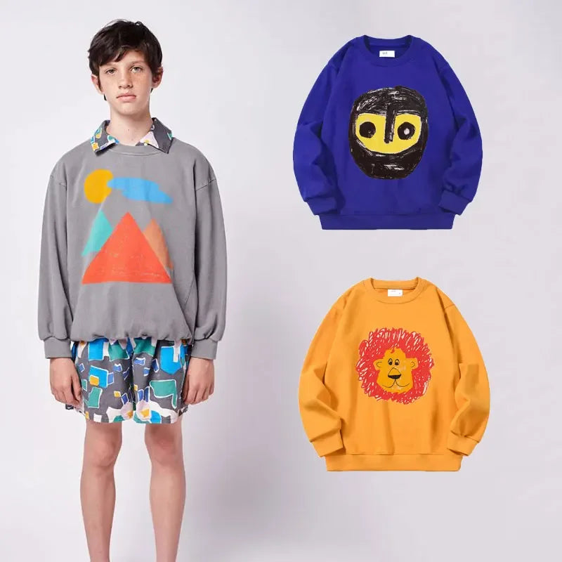 Boys Sweatshirts 2024 Spring Fashion Hoodies Jackets for Kids School Teenager Tops Children's Sweater Baby Coats Outerwear 10 12