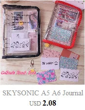 SKYSONIC New Arrival A5 Ring Notebook Jounral Cover INS Bandage Photocards Binder Collect Book Photo Cards Organzier Stationery