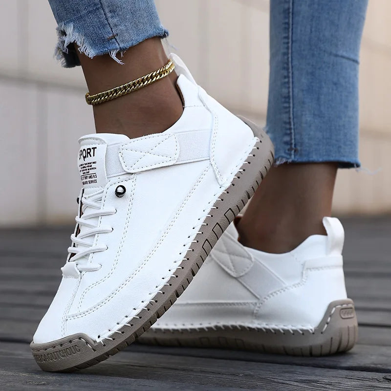 Women's Boots Outdoor Casual Shoes British Style Retro Non-slip Work Shoes Leather Couple Loafers Handmade Soft Sole Ankle Boots