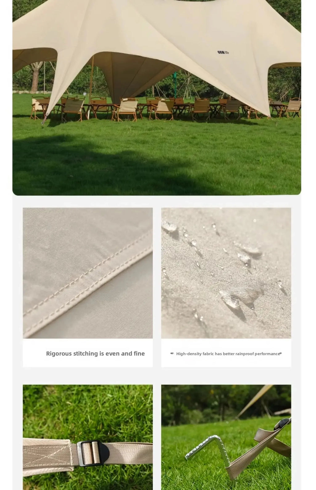 Tent, Large Outdoor Giant Camp, Rain and Sun Protection, Suitable for Outdoor Camping