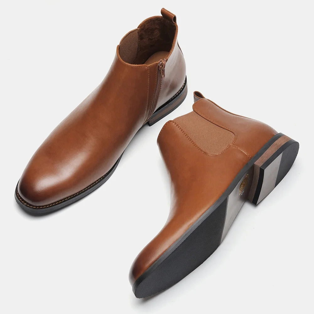Boots Men Comfortable Brand Fashion 2026 Boots Leather