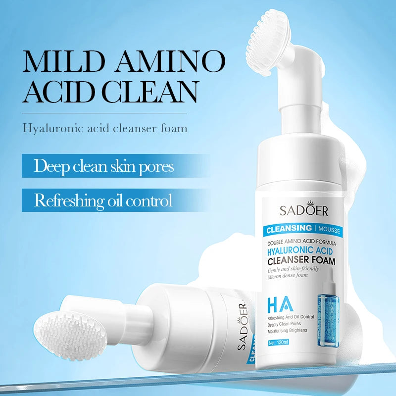 Facial Cleanser Face Wash Foam Face Massasge Facial Hydrating Moisturizing Skin Products Mossee Cleansing Care