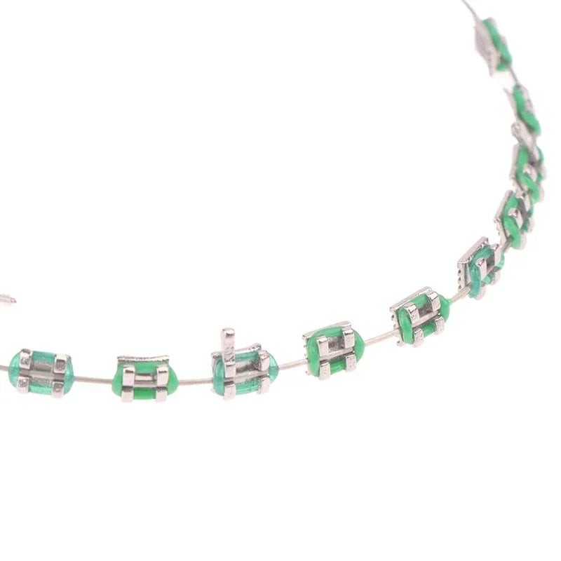 1 Pair Fashion Temporary Tooth Decorations, Orthodontic Wire Ligature Ties Dental Beauty Accessories