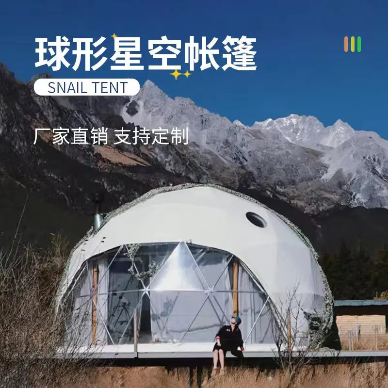 Hotel Tent Room Ball Tent Star Room Accommodation Camp Homestay Translucent 2-6 people